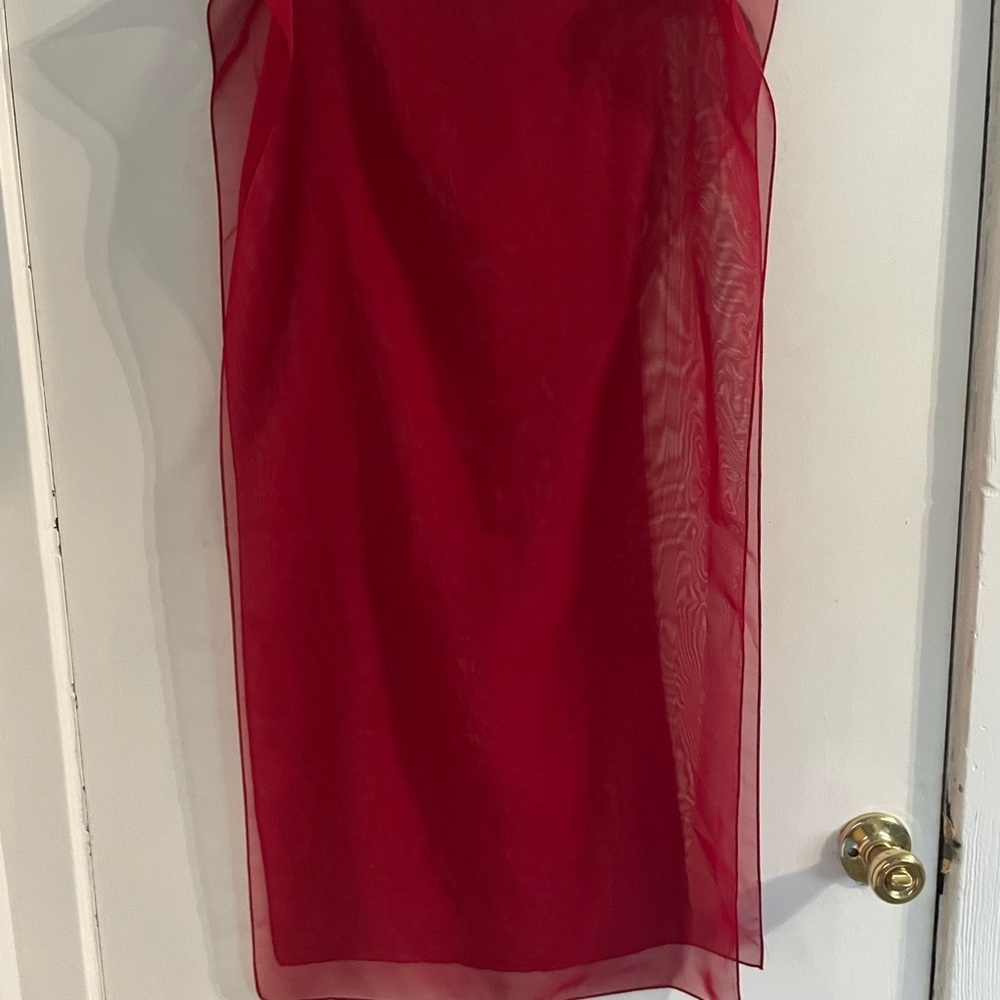 2 Elegant Red Women's Scarves - Picture 6 of 7
